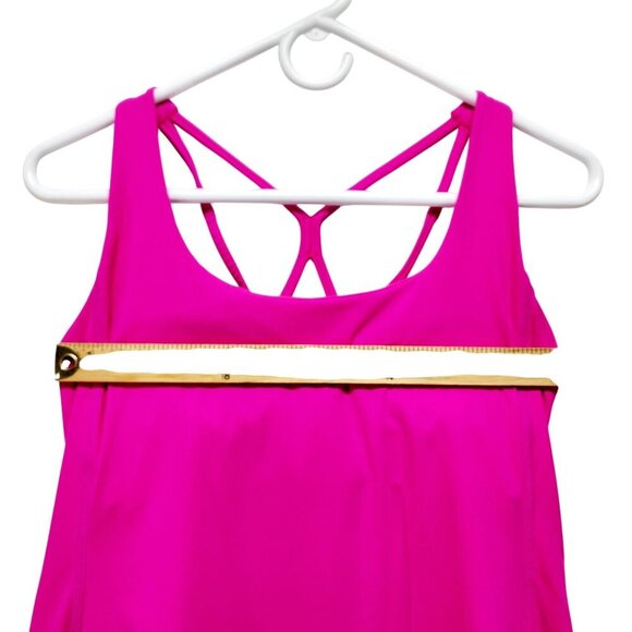 Womens Hot Pink Sleeveless Sports tenis Dress  Strappy Back  tenis Size M - Picture 9 of 11